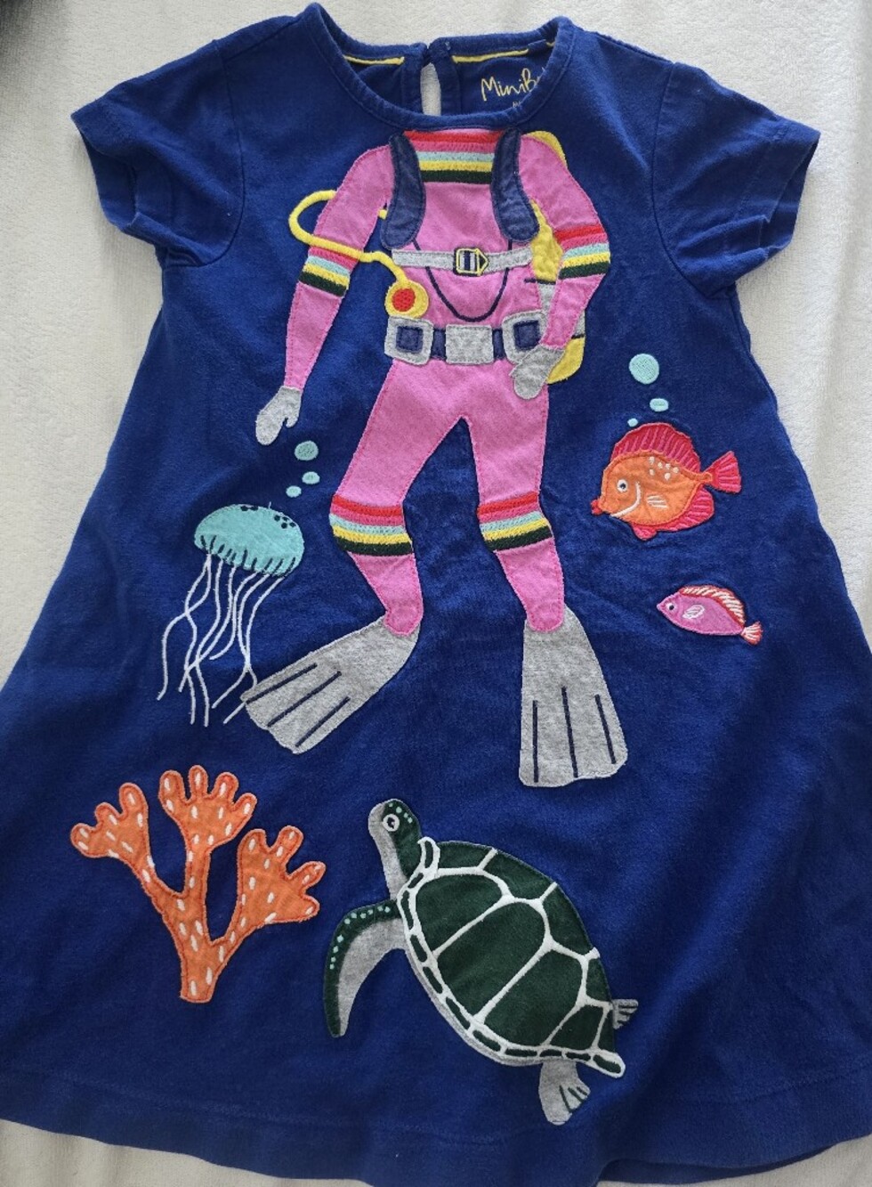 Mini Boden Scuba dress 5-6 Yra
